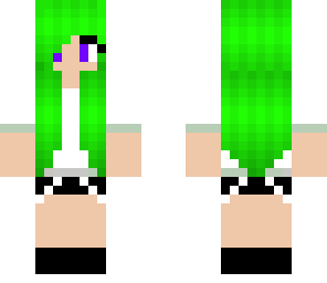 green haired girl