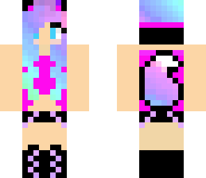 rainbow cat girl