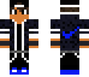black and blue nike guy