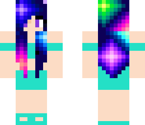 blue galxy hair