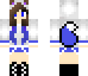 purplish blue wolf girl