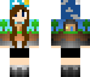 edited minecraft world girl