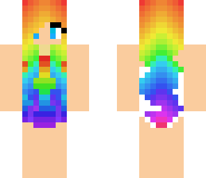 natalie's edited rainbow swim wear