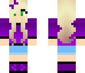 purple blond girl