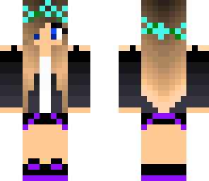 cute purple girl
