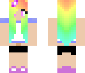 cool rainbow girl