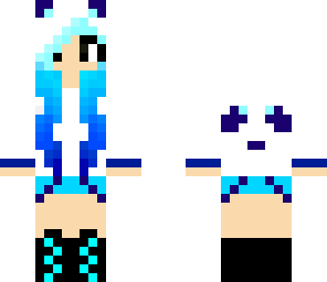 edit of blue ice panda