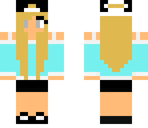 blonde skater girl