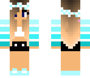 pretty teal summer girl