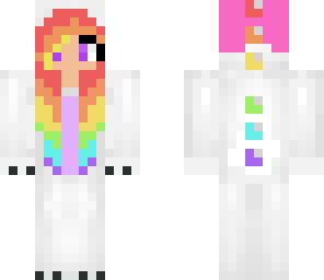 pastel rainbow dino girl