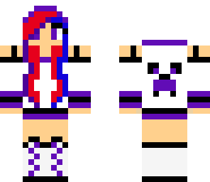 black and purple creeper girl