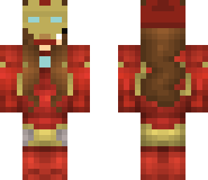 iron girl with removable helmet fixed