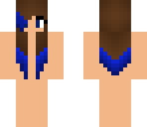 blue-dipped hair
