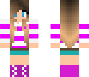 girl with sweater pink and white