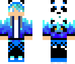 blue flaming panda boy edited