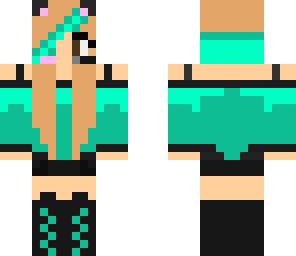 aquablue gamer girl