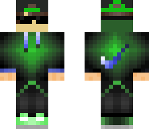 green and blue nike boy