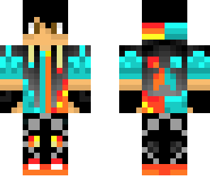 ddark red and blue fire