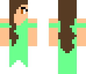 girl in a green drees