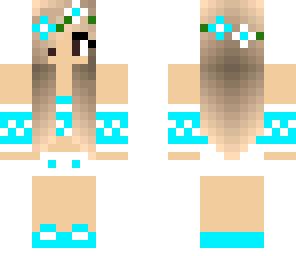blue fall girl