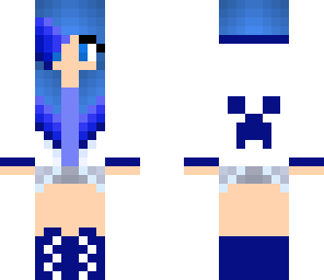 dark blue creeper girl