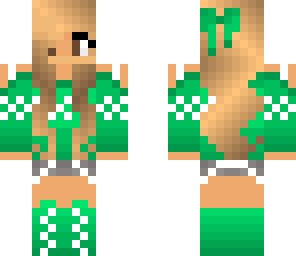cute green girl