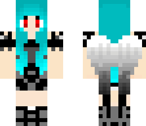 hot black and grey angel with bow