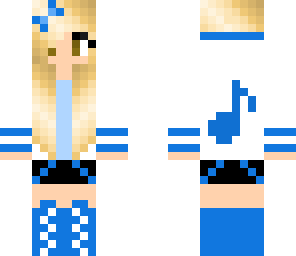 blue music girl 