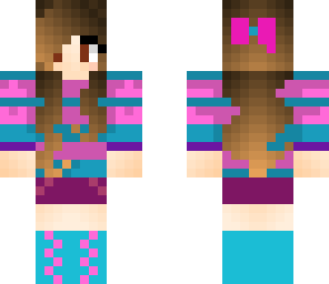 brown hair bow girl
