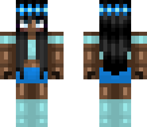 blue crown - my orignal skin - anime girl