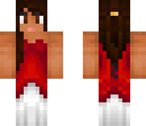 the red dressed girl