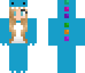 dino in blue