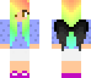 rainbow nerd girl-a chill day