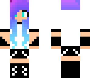 blue hair hood
