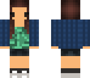 girl with flannal