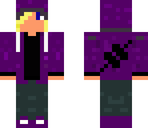 updated cool boy teen with purple hoodie
