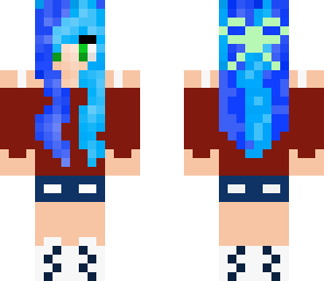 blue hair