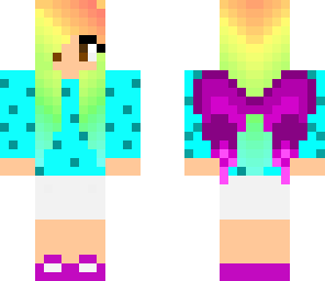 rainbow hair girl