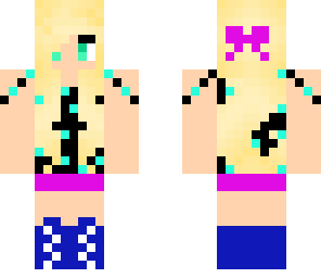 blond cute minecraft player