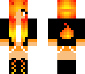 fire girl cat