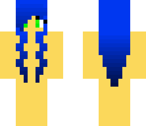 blue haired girl base