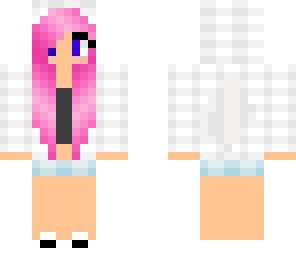 girl with pink hair