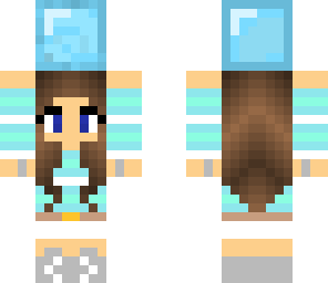 girl lifting diamond block