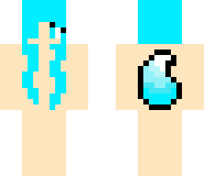 blue wolf girl base