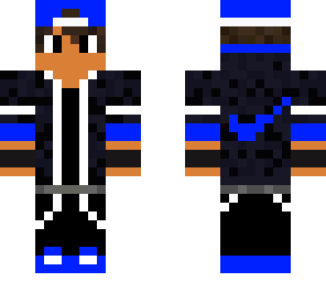 black and blue nike teen