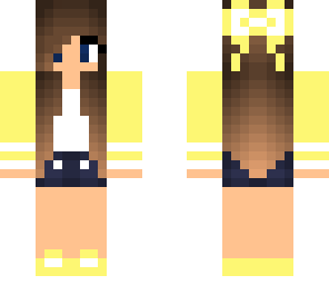 yellow bow girl