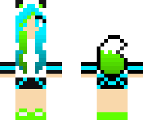 wolf hoodie blue and green