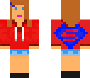 superman hoodie girl