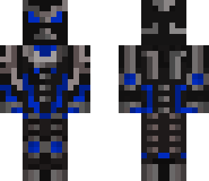 evil robot blue