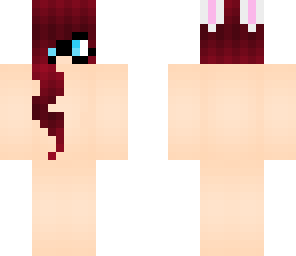 my skin template with bunny ears